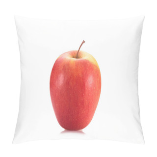 Personality  Close Up View Of Fresh Apple Fruit Isolated On White Pillow Covers