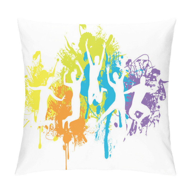 Personality  Jumping background pillow covers