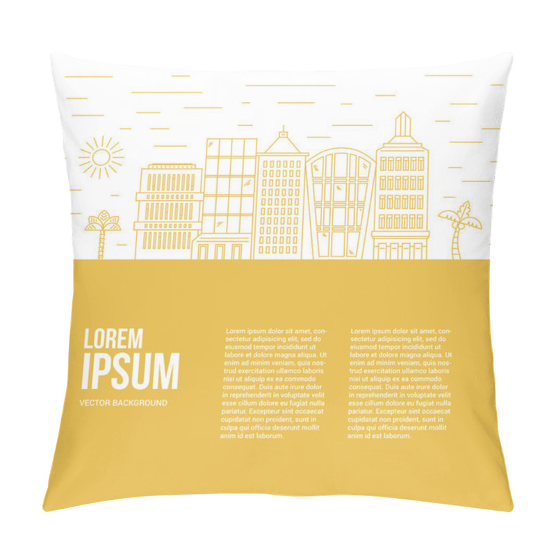 Personality  Modern city skyline  pillow covers