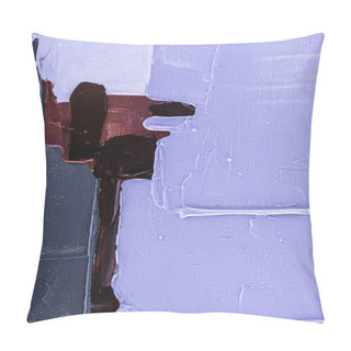 Personality  Purple Brush Strokes On Abstract Artistic Background  Pillow Covers