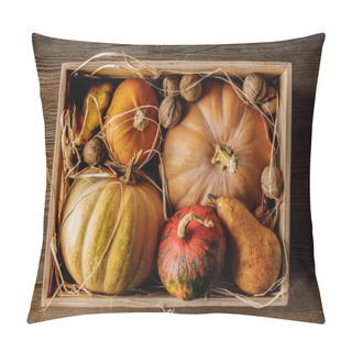 Personality  Pumpkins And Walnuts In Box Pillow Covers
