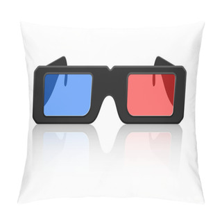 Personality  Vector 3D Glasses Icon Pillow Covers