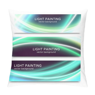 Personality  Set Of Horizontal Banners For Website Or Flyer Pillow Covers