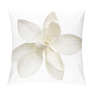 Personality  Magnolia Flower, Isolated On White Background. Pillow Covers