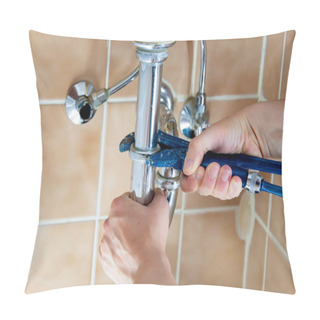 Personality  Plumber Sink Pillow Covers