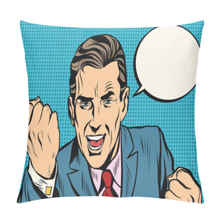 Personality  Charismatic Retro Speaker Businessman Pillow Covers