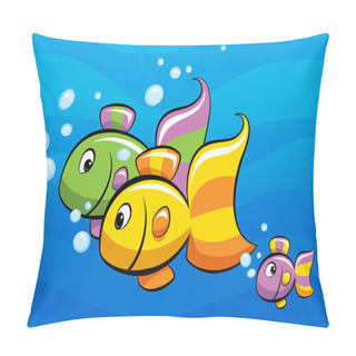 Personality  Tropical Fish Family Pillow Covers