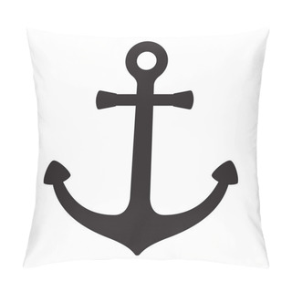 Personality  Anchor Vector Nautical Logo Icon Maritime Sea Ocean Boat Illustration Symbol Graphic Pillow Covers