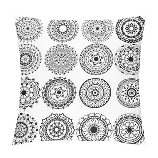 Personality  A Set Of Beautiful Mandalas And Lace Circles Pillow Covers