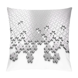 Personality  Metal Jigsaw Puzzle Pieces Pillow Covers