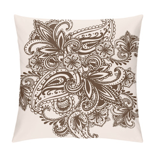 Personality  Hand-Drawn Henna Mehndi Abstract Mandala Flowers Pillow Covers