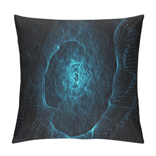 Personality  Glowing Particles Abstract Background For Galaxy Design Pillow Covers