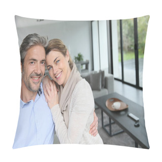 Personality  Embracing Couple At Home Pillow Covers