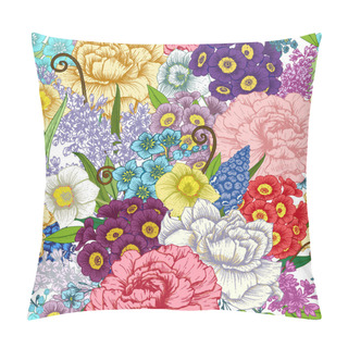 Personality  Hand Drawn Floral Pattern Pillow Covers