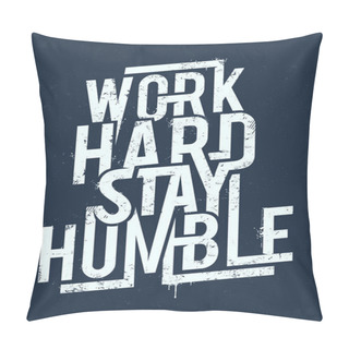 Personality  Work Hard Typography Pillow Covers