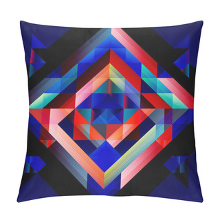 Personality  Geometric Colorful Seamless Pattern Pillow Covers