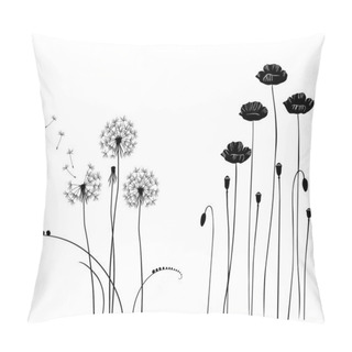 Personality  Collection For Designers, Wild Plant Vector Pillow Covers