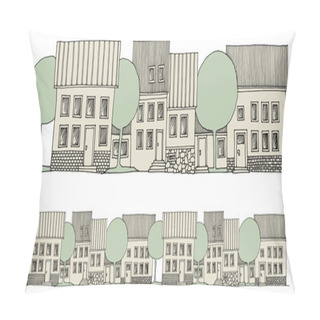 Personality  Cartoon Houses Pillow Covers