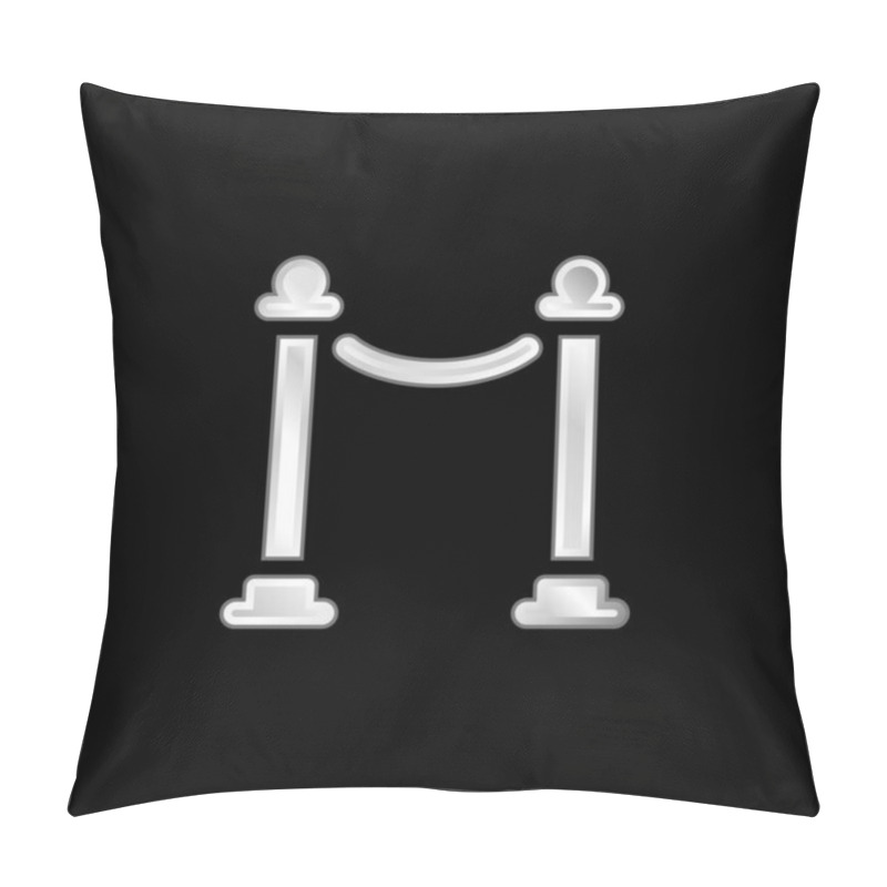 Personality  Barrier Silver Plated Metallic Icon Pillow Covers