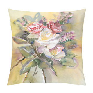 Personality  Roses Bouquet Pillow Covers