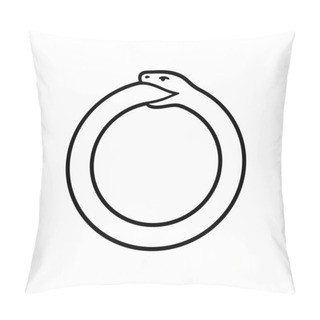 Personality  Ouroboros Snake Symbol Pillow Covers