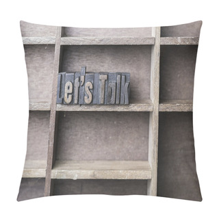 Personality  Wooden Letter Lets Talk Pillow Covers