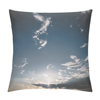 Personality  Scenic View Of Cloudscape On Sunset Pillow Covers