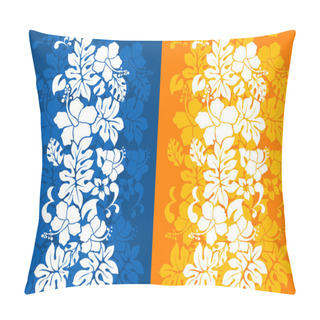 Personality  Hawaiian Floral Seamless Background With Hibiscus Pillow Covers