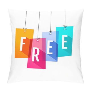 Personality  Colorful Price Labels. Free Pillow Covers