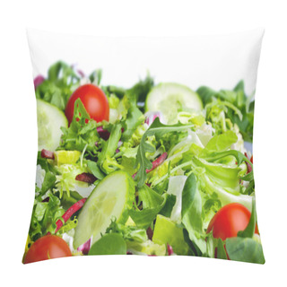 Personality  Salad On White Background Pillow Covers