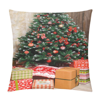 Personality  Presents And Gifts Under Christmas Tree Pillow Covers