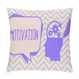 Personality  Word Writing Text Motivation. Business Concept For Reasons For Acting Behaving In A Particular Way Supporting Facts Pillow Covers