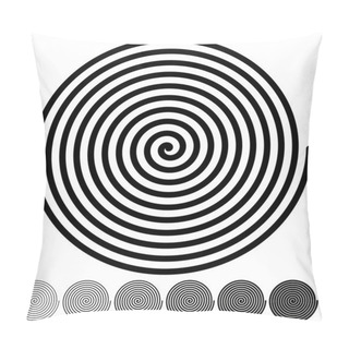 Personality  Round Spiral Abstract Background Pillow Covers