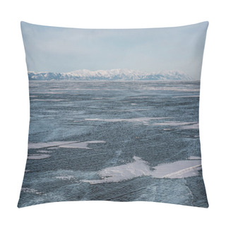 Personality  Frozen River In Winter Pillow Covers