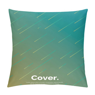 Personality  Geometrical Shapes Composition. Futuristic Design Posters. Abstract Gradients Background. Future Poster Template. Vector Eps 10 Pillow Covers