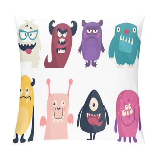 Personality  Funny Colored Characters Monsters Pillow Covers