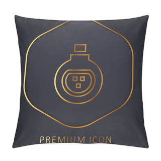 Personality  Antidote Golden Line Premium Logo Or Icon Pillow Covers