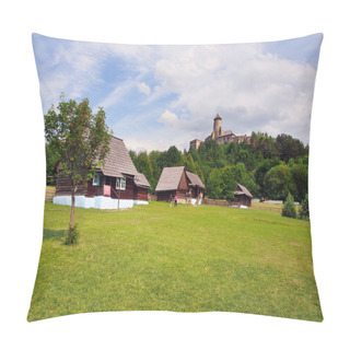 Personality  Skansen And Castle In Stara Lubovna, Slovakia Pillow Covers