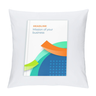 Personality  Template For Business Design Of Catalog Cover Pillow Covers