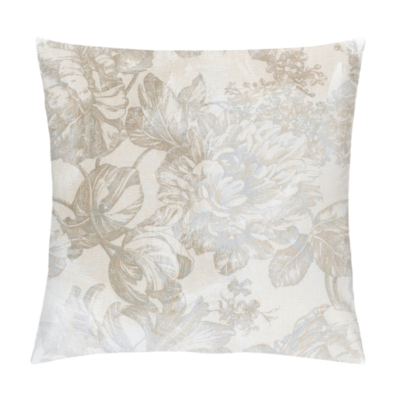 Personality  Vintage Background With Floral Pillow Covers
