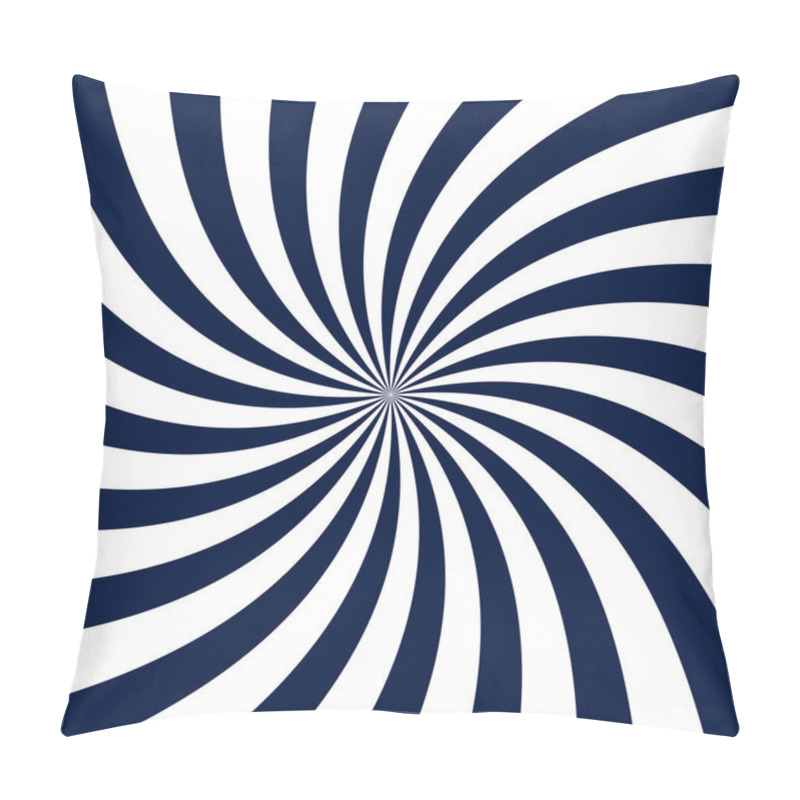 Personality  Swirling radial pattern background. Vector illustration pillow covers