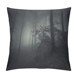 Personality  Old Trees In Dark Forest Pillow Covers