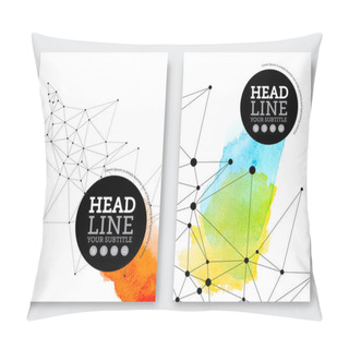 Personality  Brochure Design Template Pillow Covers