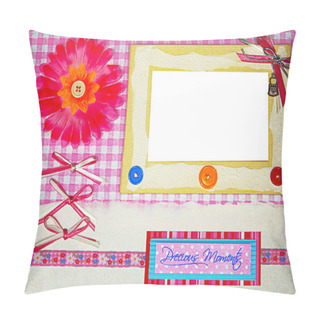 Personality  A Hand Crafted Scrapbook Album Cover Design Pillow Covers