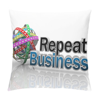 Personality  Repeat Business Customer Endless Cycle 3d Illustration Pillow Covers