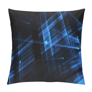 Personality  Abstract Fractal Background Pillow Covers
