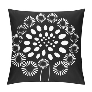 Personality  Flower Pattern - Minimalist And Flat Logo - Vector Illustration Pillow Covers