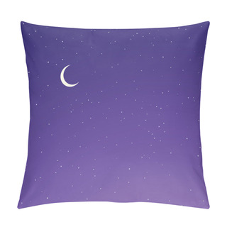 Personality  Bright Calm Tranquil Serene Glitter Starlit Spark Twinkle Dusk Dust Cloud Nightfall Shape Beauty Concept. Cute Art Fantastic Nobody Nighttime Sparkle Design Draw Crescent Element Cartoon Style Text Pillow Covers