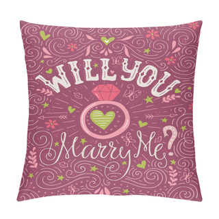 Personality  Will You Marry Me Pillow Covers