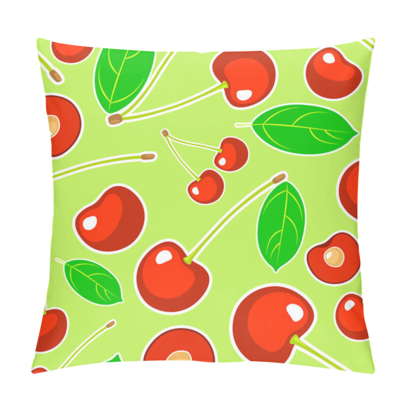 Personality  Vector background with cherry. pillow covers